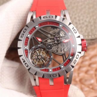 Roger Dubuis RDDBEX0572 Tourbillon Red Strap | UK Replica - 1:1 best edition replica watches store,high quality fake watches