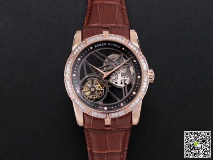 Replica Roger Dubuis Excalibur RDDBEX0404 1:1 Best Edition JB Factory V3 Rose Gold Diamond Swiss RD505SQ