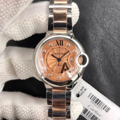 Ballon Bleu De Cartier Rose Gold Dial | UK Replica - 1:1 best edition replica watches store, high quality fake watches