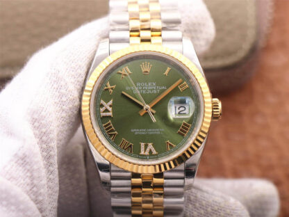 Rolex M126233-0025 Olive Green Dial | UK Replica - 1:1 best edition replica watches store, high quality fake watches