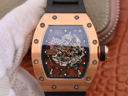 Richard Mille RM035 Rose Gold Black Strap | UK Replica - 1:1 best edition replica watches store, high quality fake watches