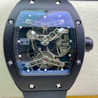 Richard Mille RM027 Transparent Black Dial | UK Replica - 1:1 best edition replica watches store, high quality fake watches