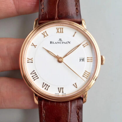 Replica Blancpain Villeret 6651-3642-55B ZF Factory White Dial