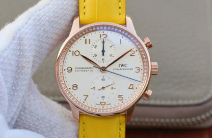 IWC Portuguese Yellow Strap | UK Replica - 1:1 best edition replica watches store, high quality fake watches