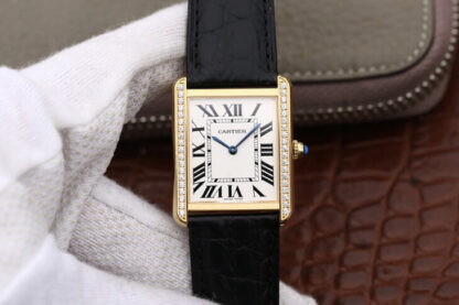 Cartier Tank Yellow Gold Diamond | UK Replica - 1:1 best edition replica watches store, high quality fake watches