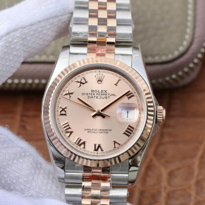 Rolex 116231 Pink Dial GM Factory | UK Replica - 1:1 best edition replica watches store, high quality fake watches