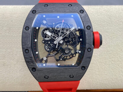 Richard Mille RM-055 Red Strap BBR Factory | UK Replica - 1:1 best edition replica watches store, high quality fake watches