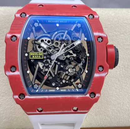 Richard Mille RM35-02 White Strap T+ Factory | UK Replica - 1:1 best edition replica watches store, high quality fake watches